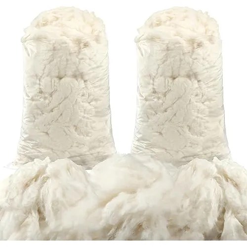 2.2 Lb Organic Raw Cotton Stuffing Natural White Cotton... Cuotas sin
