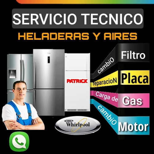 Service Heladeras Whirlpool Patrick Gafa A Domicilio 24 Hs | Mercado Libre