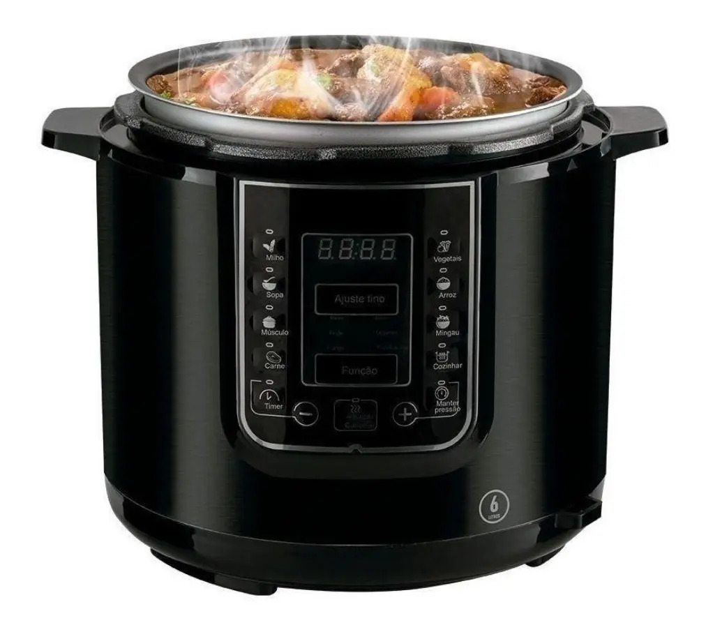 Panela De Pressão Elétrica Digital 6 Litros Philco Preto Mercado Livre