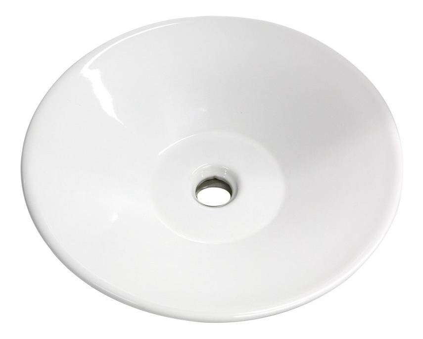 Ovalin Lavabo Lavamanos Cerámico Redondo Blanco Mod. St1