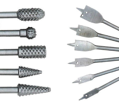 Set Mecha Pala Madera X 6 Piezas + Fresas P/ Taladro X5 | Mercadolibre