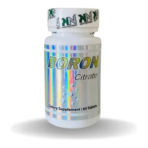 Boron Citrate 5mg 60 Tabletes Boro Kn Nutrition Sabor Sem Sabor