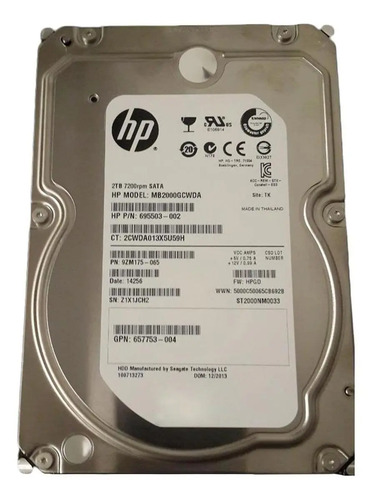 Disco Duro Interno Hp Mb2000Gcwda 2Tb | Mercadolibre