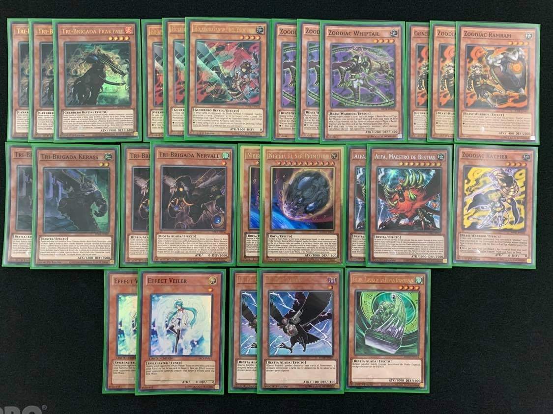 Yugioh Deck Zoodiac Tribrigade Mercado Libre