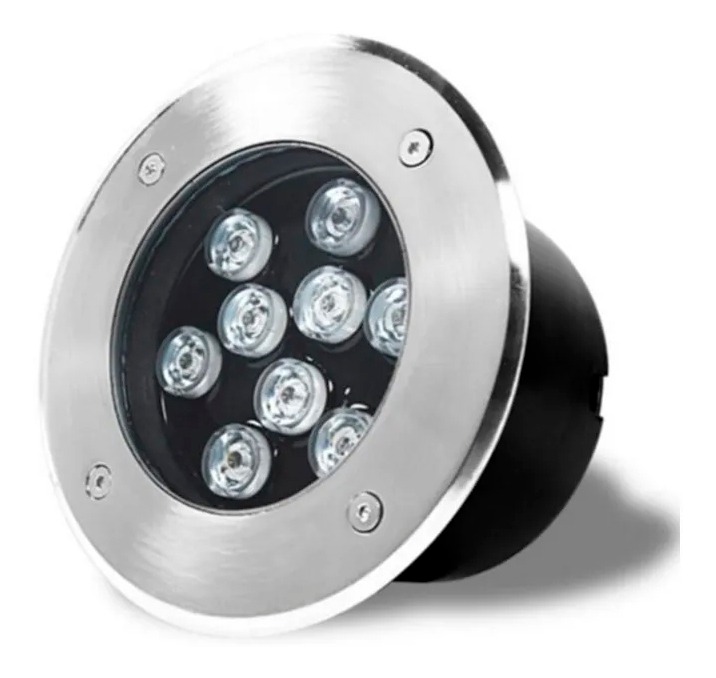 Lampara Empotrable Para Piso Led 9w Uso En Exterior Emp9 Meses sin