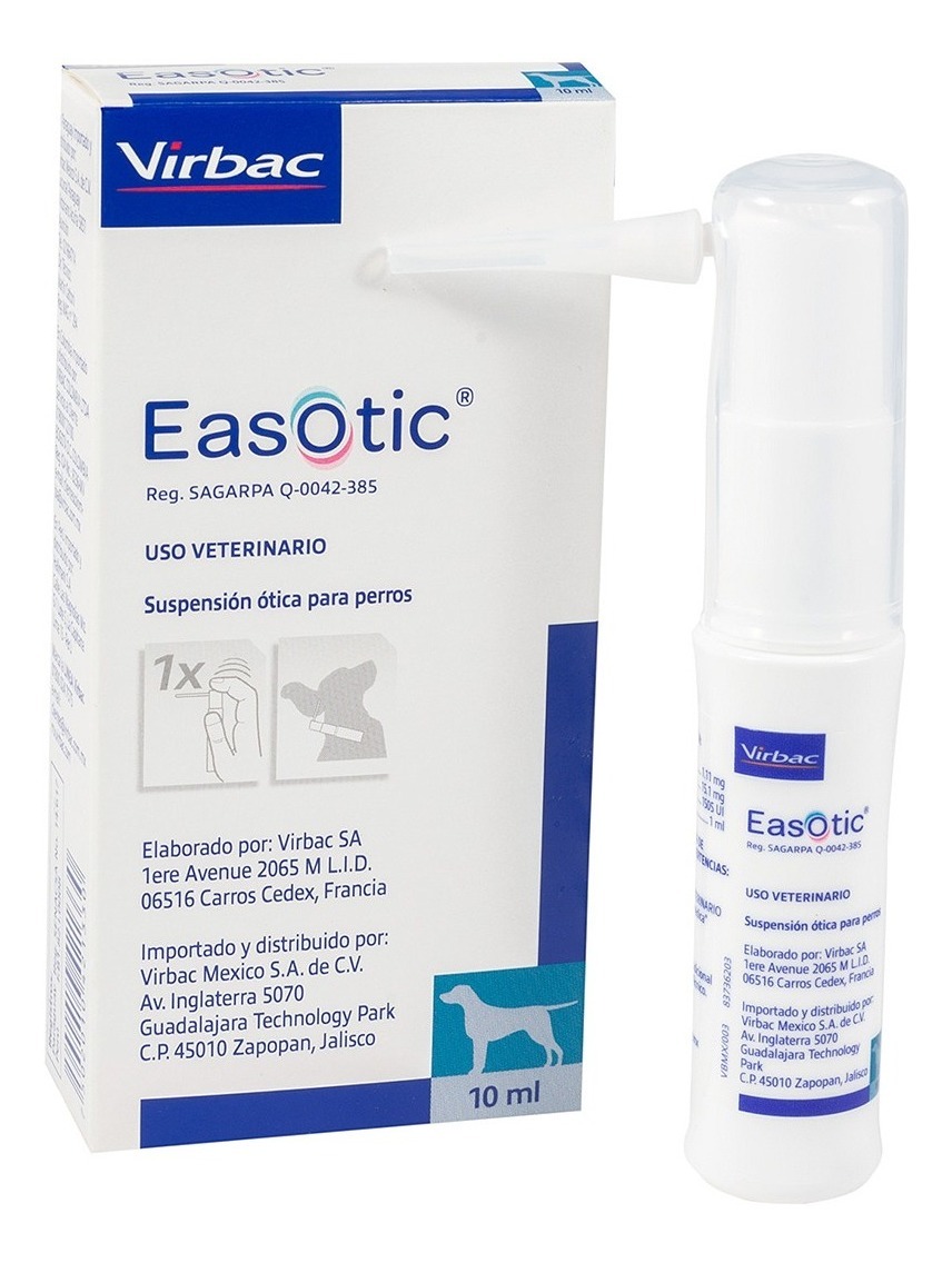 Virbac Easotic 10 Ml Suspensión Ótica Perros Gatos Otitis Envío gratis