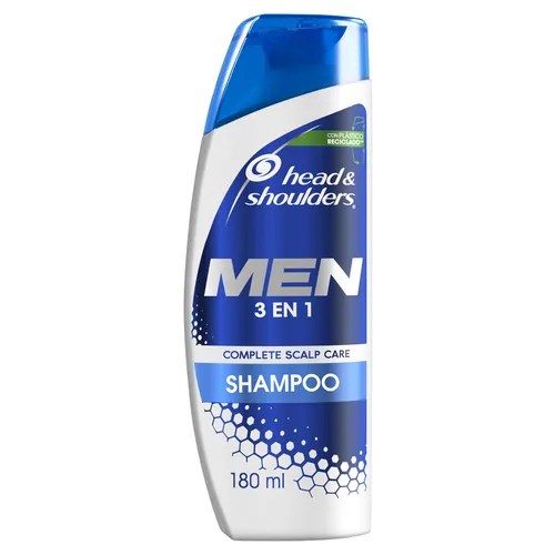 Shampoo Head & Shoulders 3 en 1 Caspa Pelo Seco Hombre 180 ml MercadoLibre