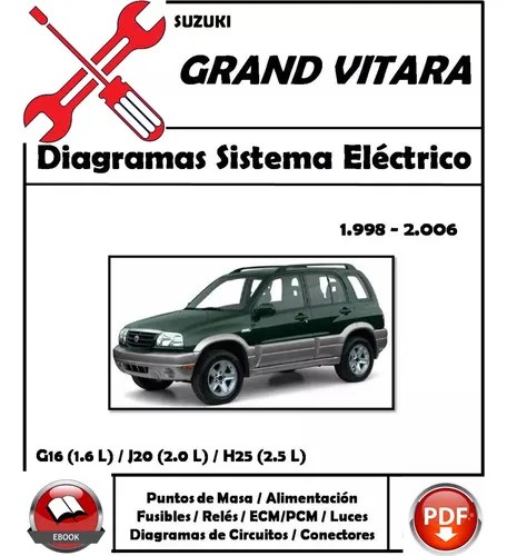 Diagrama Electrico Chevrolet Suzuki Grand Vitara 1998-2006 en venta en