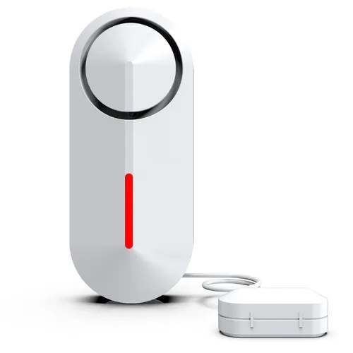 Sensor de alarme/inundação Governor GV-Leak com sirene embutida e compatibilidade com painéis de