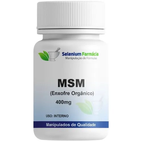 Msm Enxofre Orgânico 400 Mg 120 Cápsulas Pronta Entrega Parcelamento