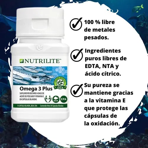 comprar Omega 3 Aceite De Pescado Epa Y Dha X 30 Cápsulas Nutrilite