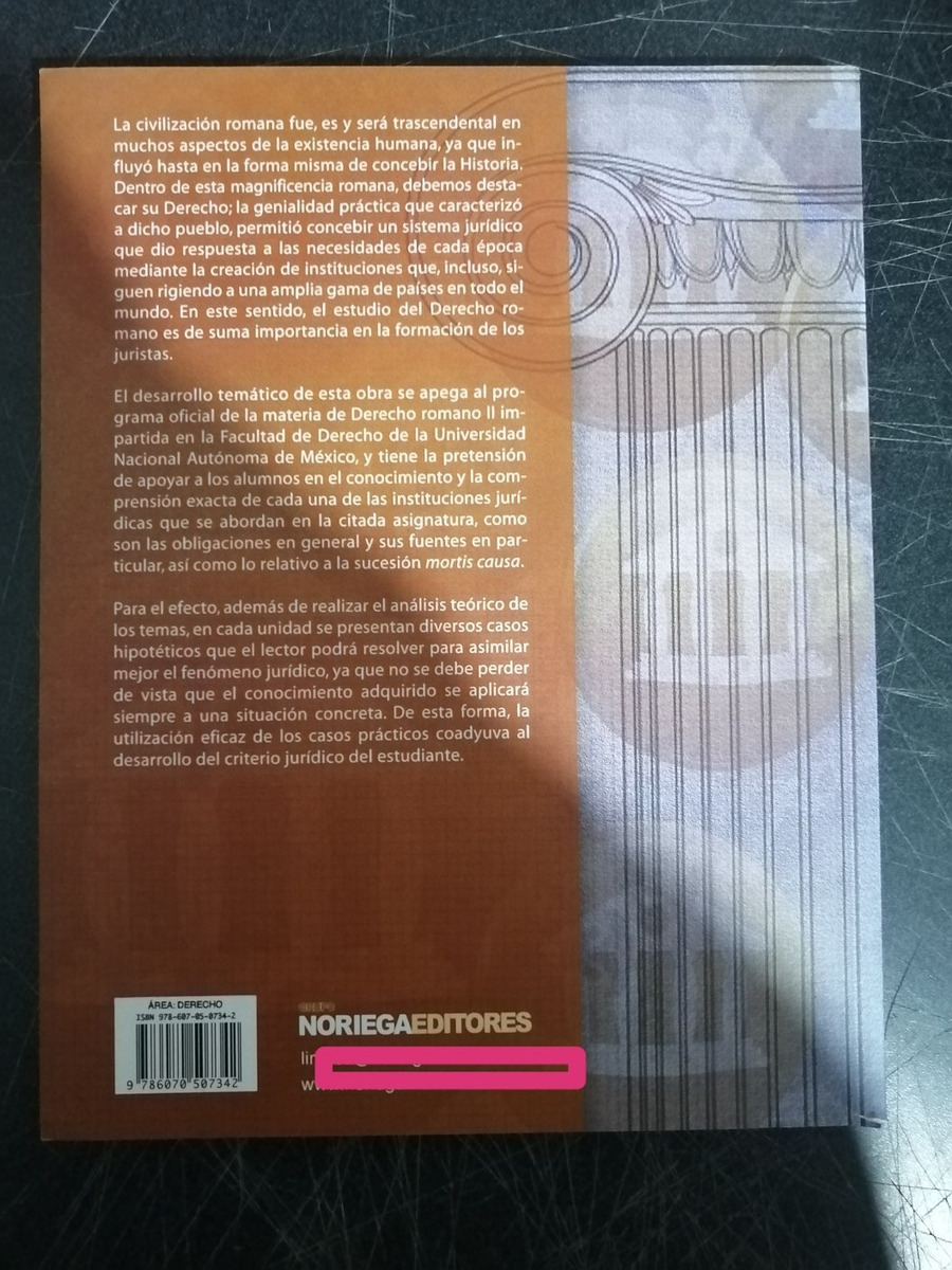 Derecho Romano I I Lara Molina, Berenice Limusa Meses sin intereses
