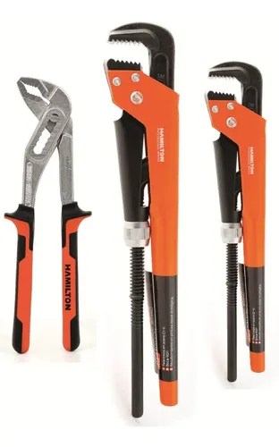 Llave De Caño Stilson Hamilton 3/4 Y 1 1/2+ Pico Loro 3 Pzas | Ferrimaq S.r.l