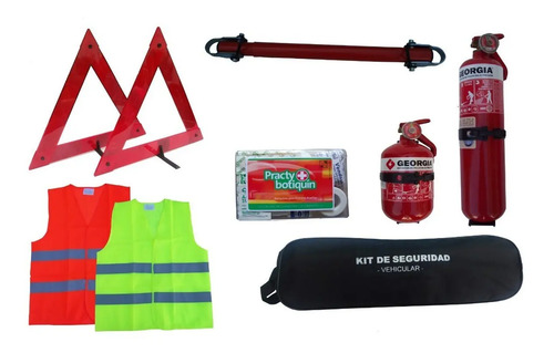 Kit Reglamentario Para Auto, Seguridad Vial, 6 Elementos | Envío Gratis
