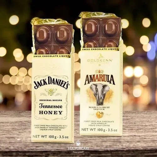 Chocolate Suíço Jack Daniels Mel E Amarula Kit 2 Un 100g Parcelamento