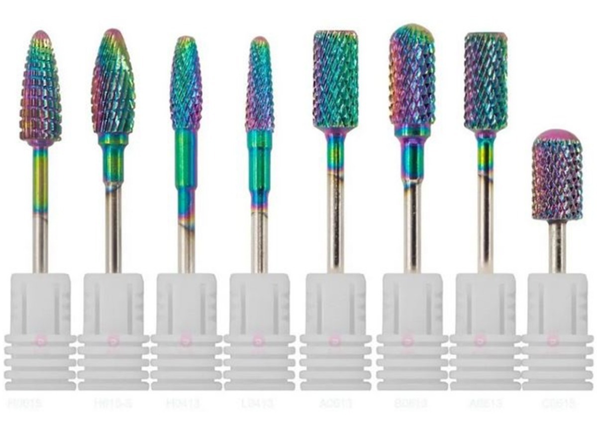 Brocas Tungstênio Para Unhas Artificiais Gel Fibra De Vidro