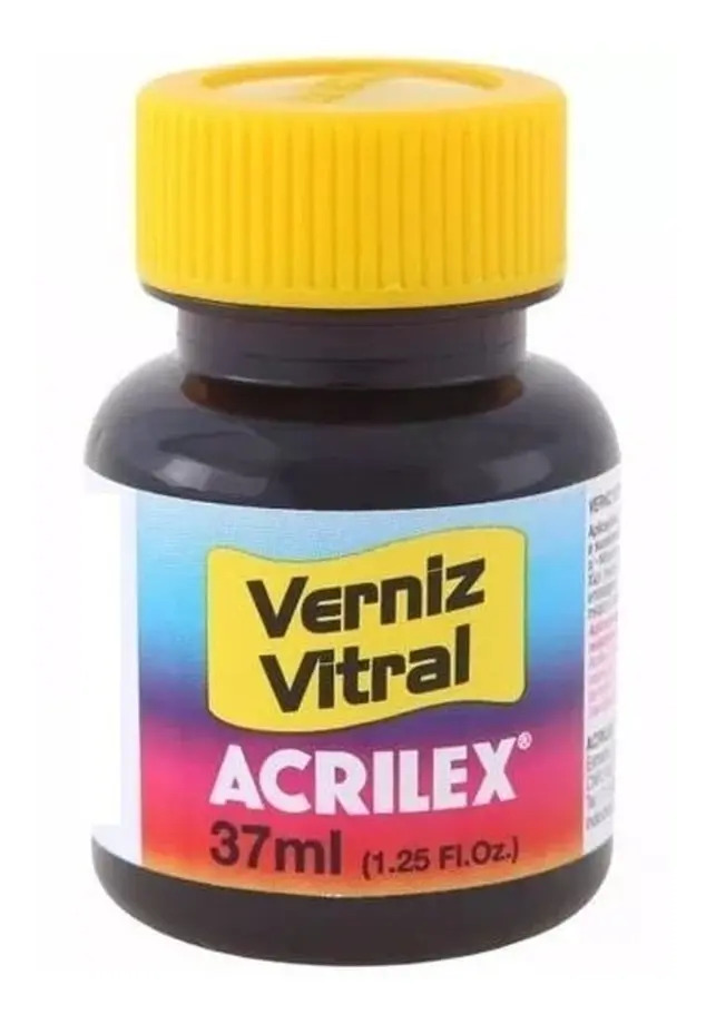 Verniz Vitral Artesanato Pintura 37ml Azul Turquesa