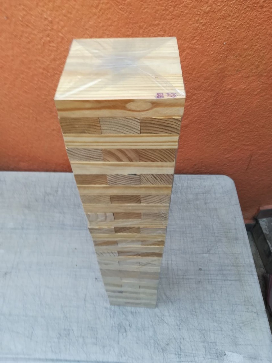 Jenga Gigante De Madera Color Natural 79x15cm. Envío Gratis Mercado Libre