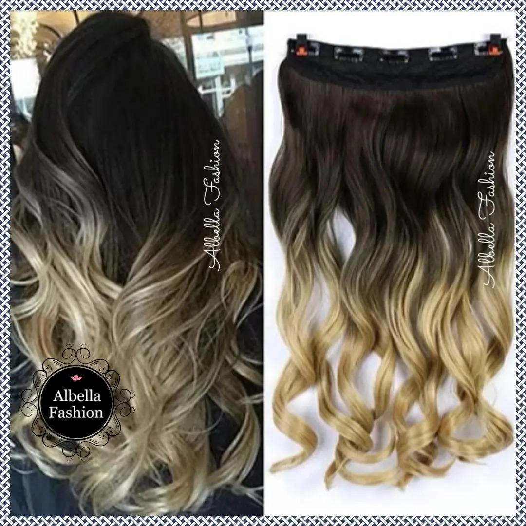 Extensiones Semi Natural Dos Colores 5 Clip Albella Fashion Cuotas