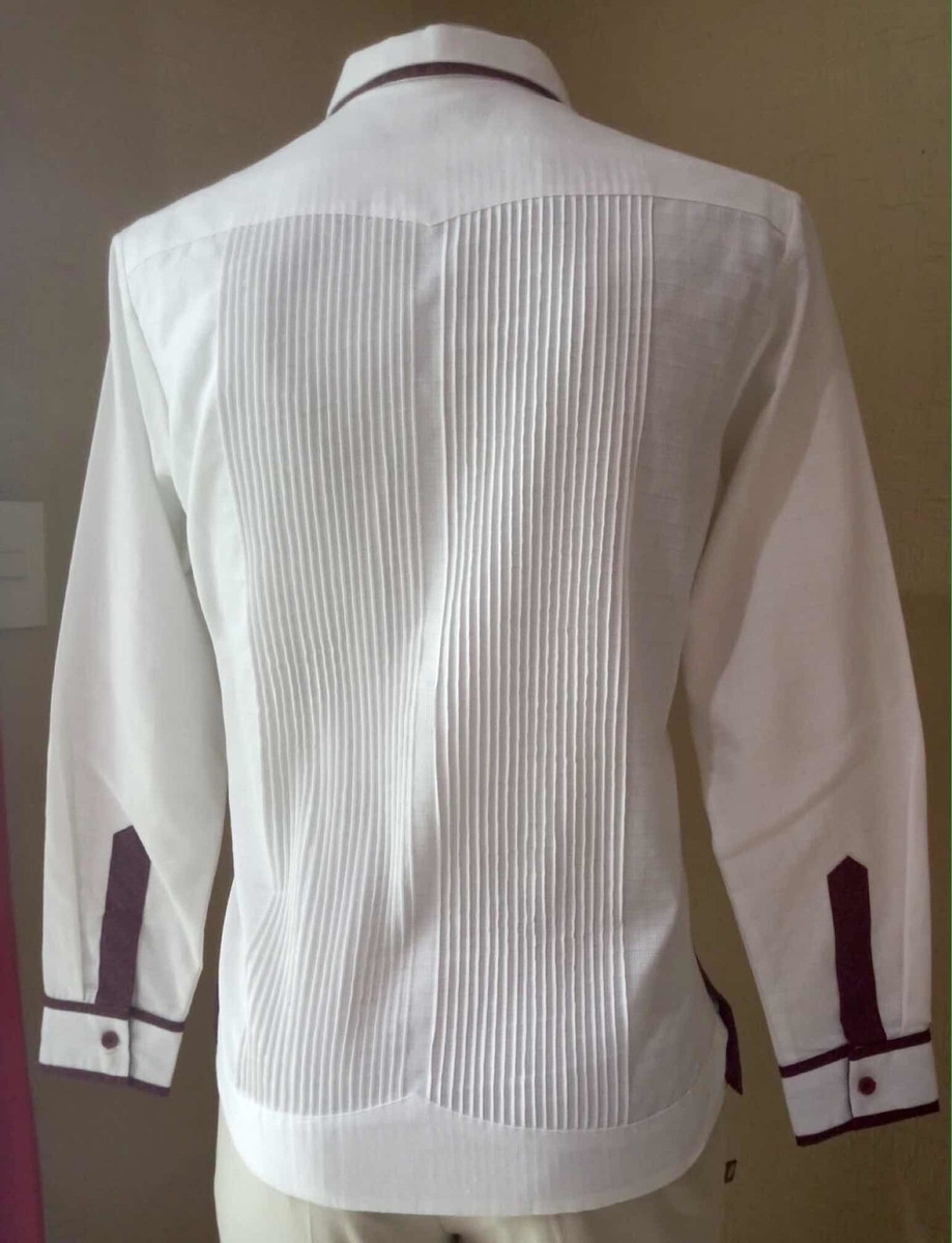 Guayabera Presidencial Slim Fit De Lino Marca Domménico DOMMÉNICO