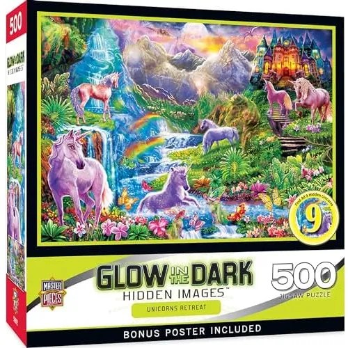 Rompecabezas De 500 Piezas Que Brillan Oscuridad Adulto... Envío gratis