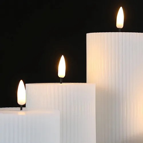 Girimax White Slim Tall Flameless Pillar Candles With Remote Envío gratis