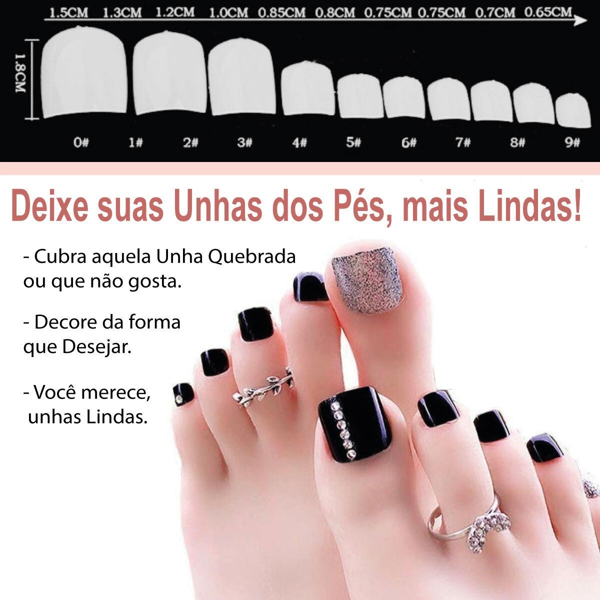 100 Unhas Tips Para Pé Para Alongamento De Unhas De Gel Mercado Livre