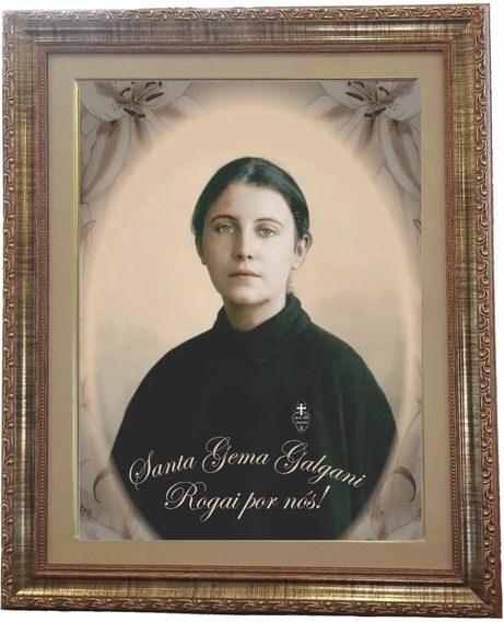 Santa Gemma Galgani Frases - Quadro Religioso Santa Gemma Galgani Mod 02 53x43angelus Mercado Livre