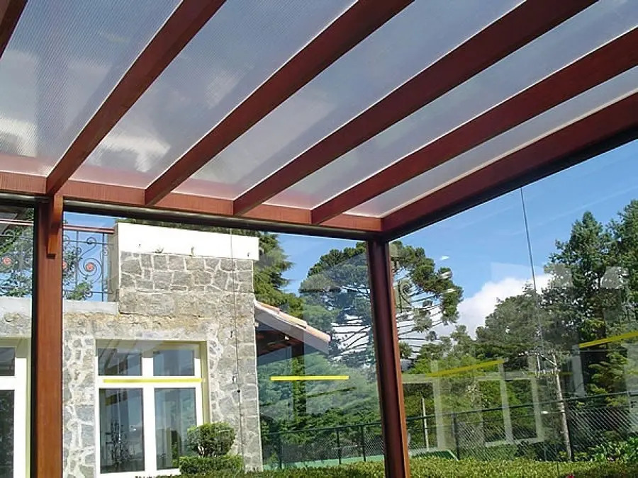 Pérgola Garage C/coberturas Vidrio, Policarbonato O Tejas Mercado Libre