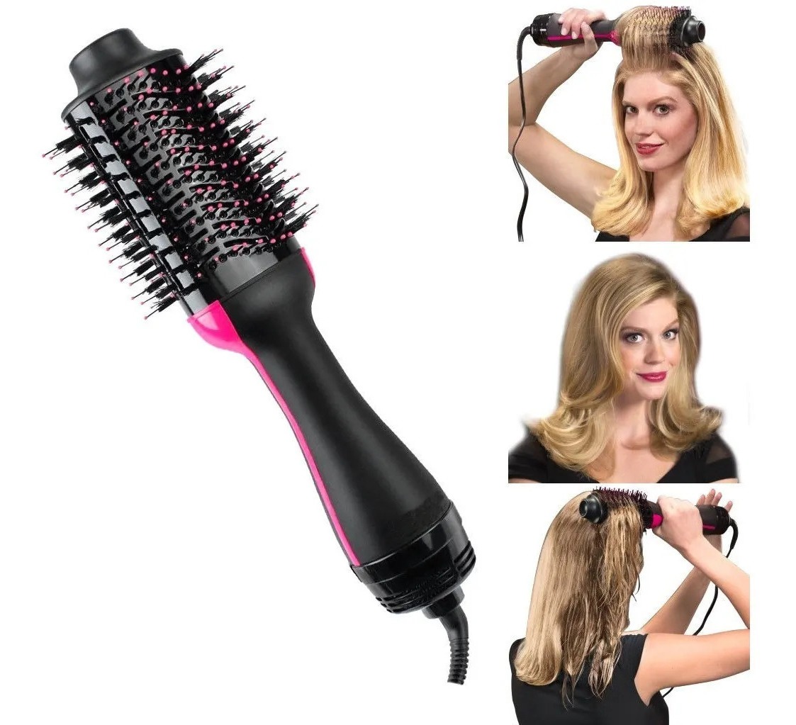 Escova Alisa E Seca Cabelo 2 Em 1 Eletrica Quanta Original Mercado Livre