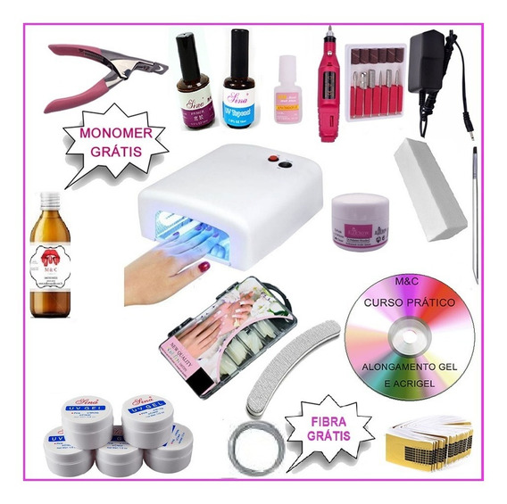 Kit Acrigel Barato Kit Unhas de Gel no Mercado Livre Brasil