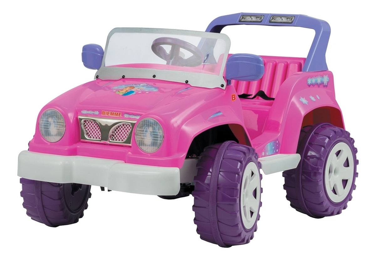 Carrinho Elétrico Jeep Full Power Elétrico Biemme Rosa Mercado Livre