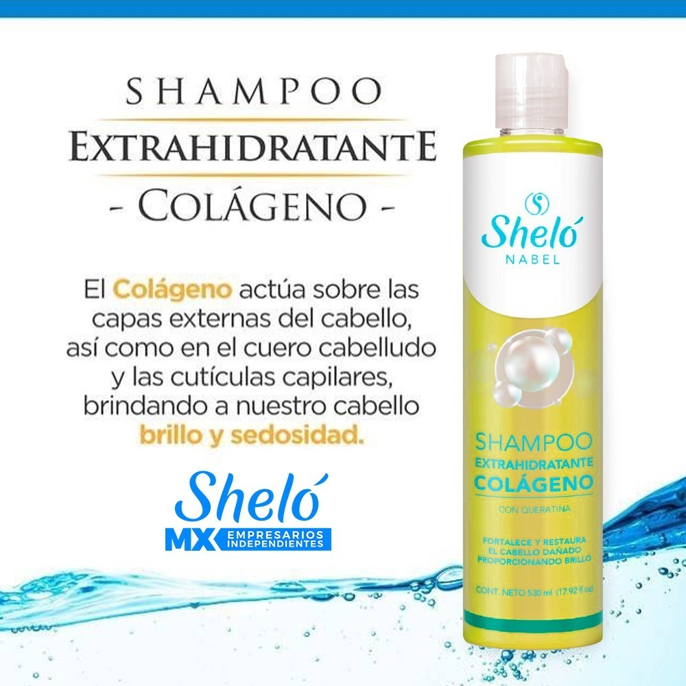 Shampoo Extrahidratante De Colágeno Sin Sulfato Ni Parabeno SHELÓ MX