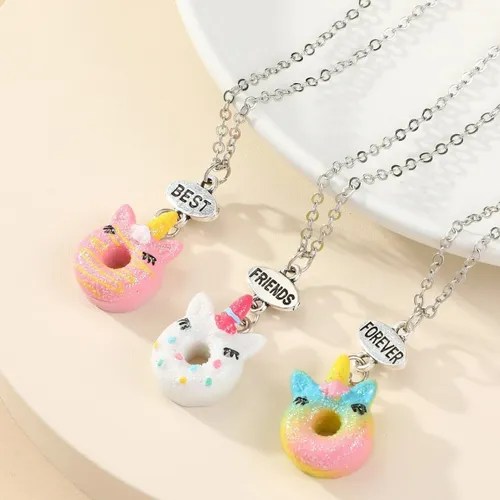 Colar Amizade Infantil 3 Partes Best Friends Forever MercadoLivre