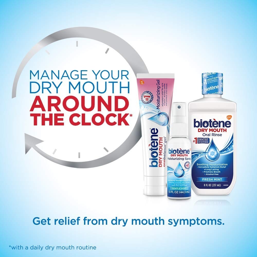 Biotene Dry Mouth Pack Enjuague Bucal Gel Y Spary Boca Seca Meses sin