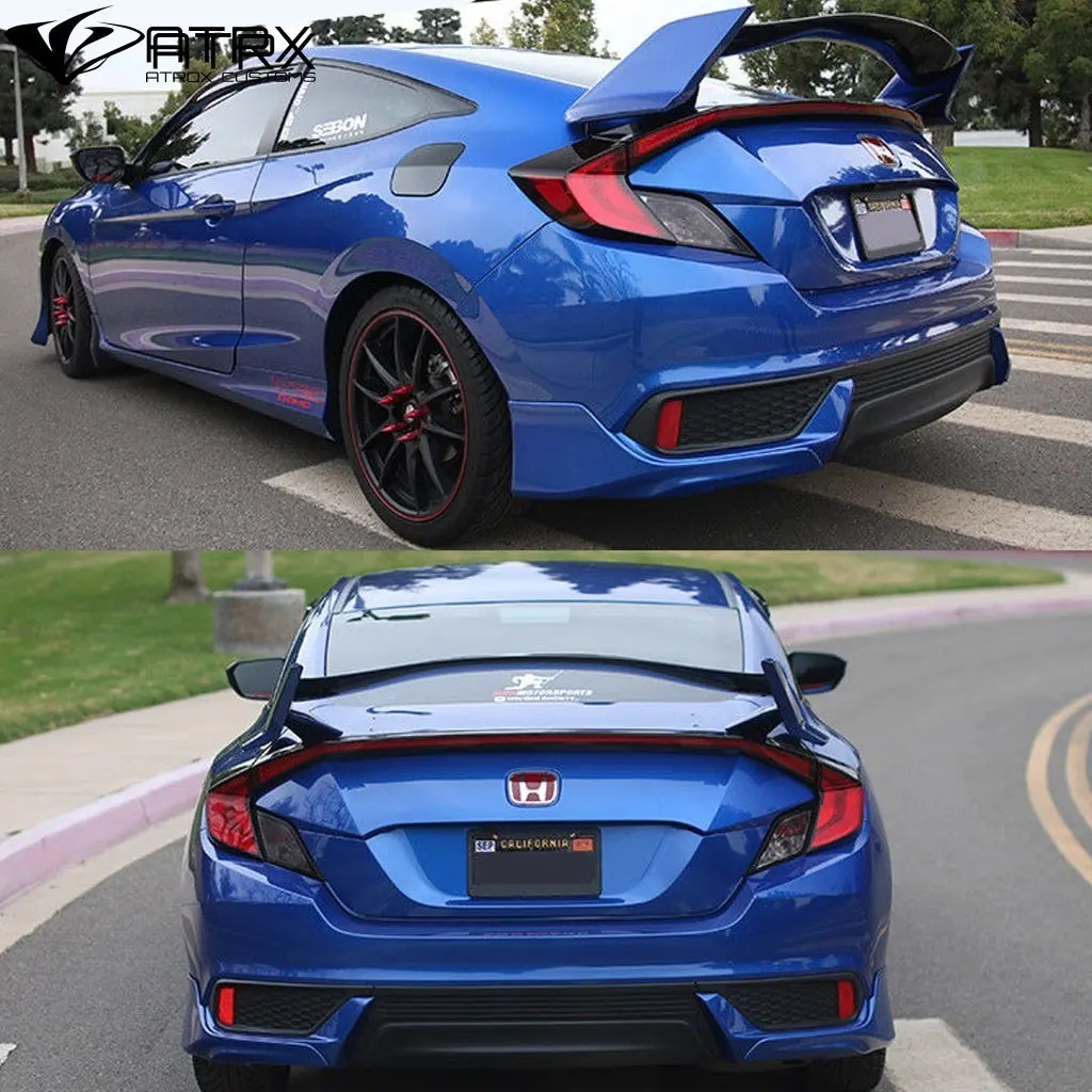 Alerón Spoiler R Plástico Honda Civic Coupe 2016 2017 2018 Mercado Libre