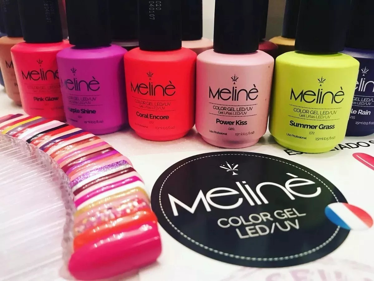 9x Esmaltes Semipermanentes Uñas Meliné Color Gel Led/uv BELLA TIENDA
