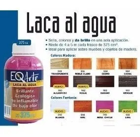 Laca Al Agua Eq Arte 375 Ml | Mercadolibre