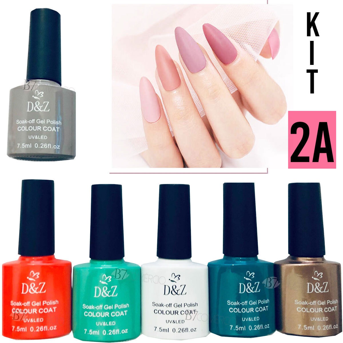 Esmaltes Em Gel X&d 6 Unidades Led Uv Sem Repetição Gel Unha MercadoLivre