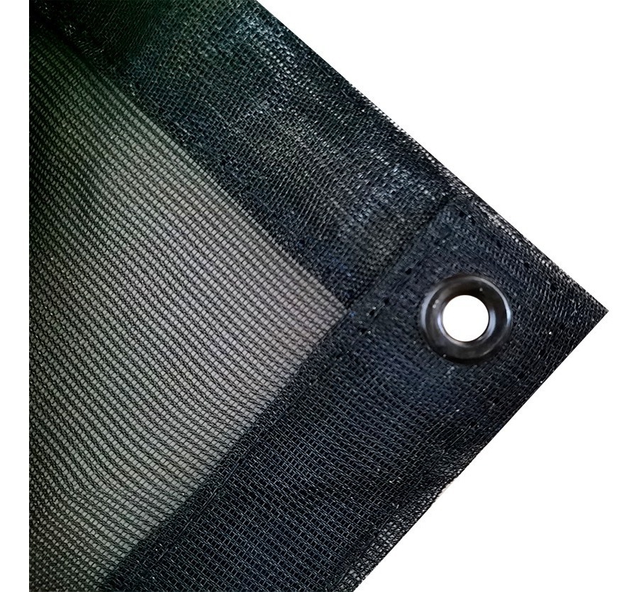 Malla Sombra 4x3.5 M 70 Negro Ojillos Cada 50cm Hanlob mallas para