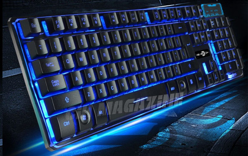 Teclado Gamer Luminoso Led Pc Note 8 Tipo Razer Neon Usb T7 R 99,99