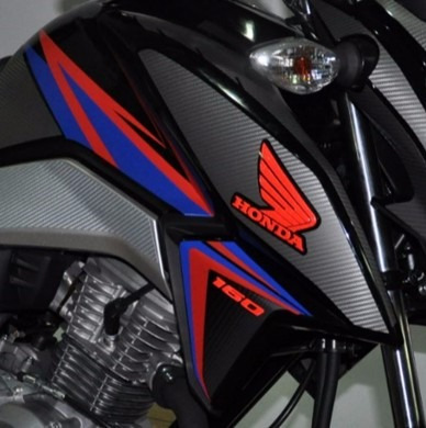 Adesivo Faixa Grafismo Tuning Hrc Moto Honda Cg Titan 160 R 68 88