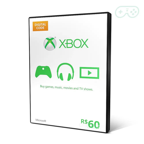 Microsoft Gift Card Points Cartão Xbox R60 (r30+30) Reais R 72,96 em Mercado Livre