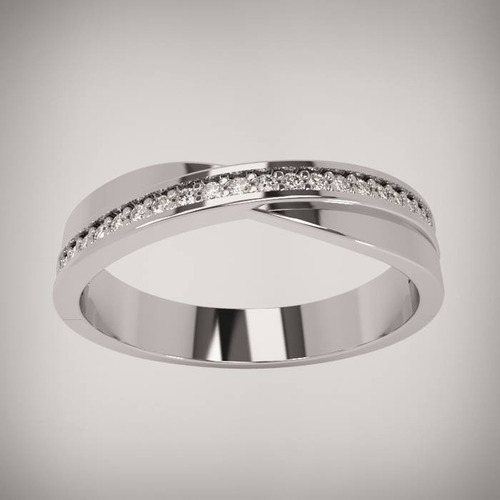 Par De Argollas Oro Blanco 14k Con Zirconias Anillos Boda 10,900.00 en Mercado Libre