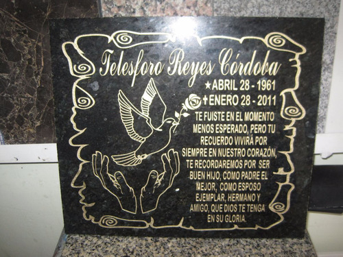 Lapidas Tumbas Tumulos Placas Conmemorativas Mesones 1.000.000 en Mercado Libre