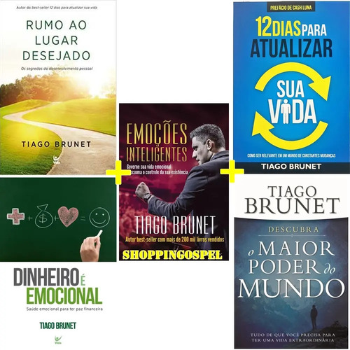 Kit 5 Livros Tiago Emoções Inteligentes E Mais R 149,49 em