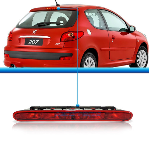 Lanterna Luz Freio Brake Light Peugeot 206 207 Com Esguicho R 85,00
