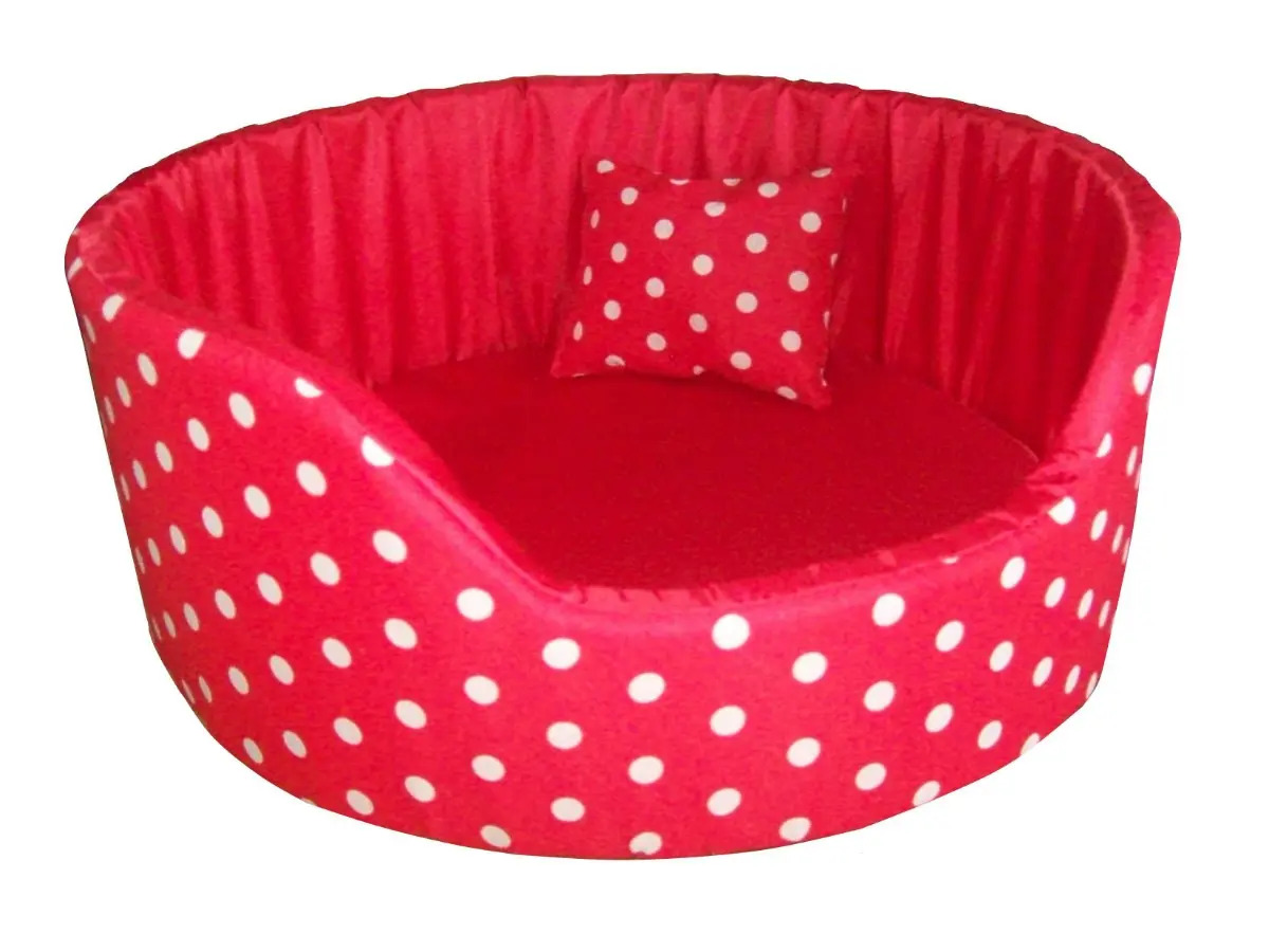 Moisés Cuna Cucha Mascota Perro Mediano 50cm Lunares 890,00 en