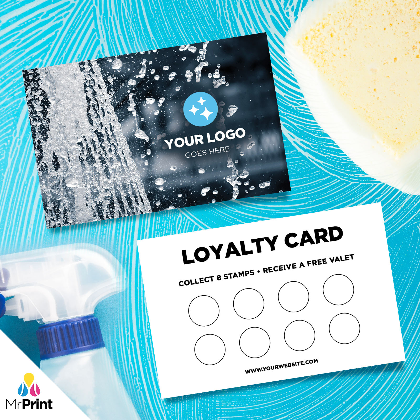 CUSTOM LOYALTY CARD PRINTING CAR WASH CLEANING VALET AUTO DETAILING 03 eBay