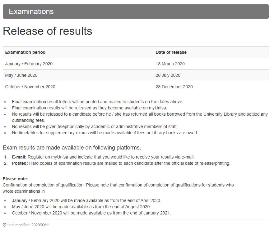 Myunisa Student Unisa Application Status / Enter student